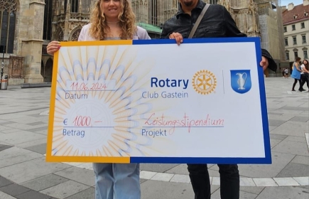 Melanie Schmidl erhält das Begabtenstipendium 2024 des Rotary Clubs Gastein